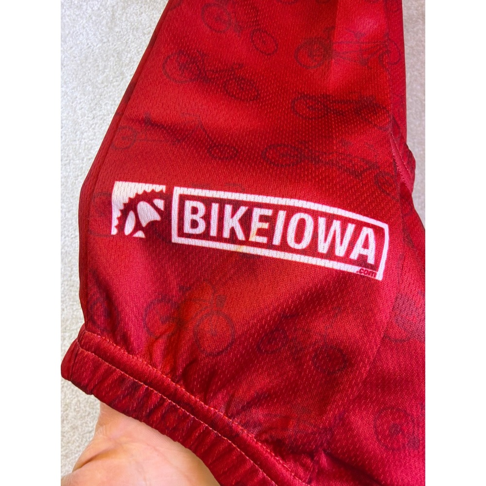 Primal Cycling Jersey Mens XS Red Bikesexual Bike Iowa Full Zip Cycling NEW - Picture 5 of 9